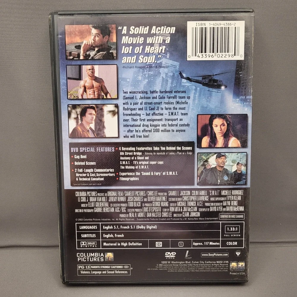 S.W.A.T. (DVD, 2003) Jackson Farrell Rodriguez LL Cool J‎